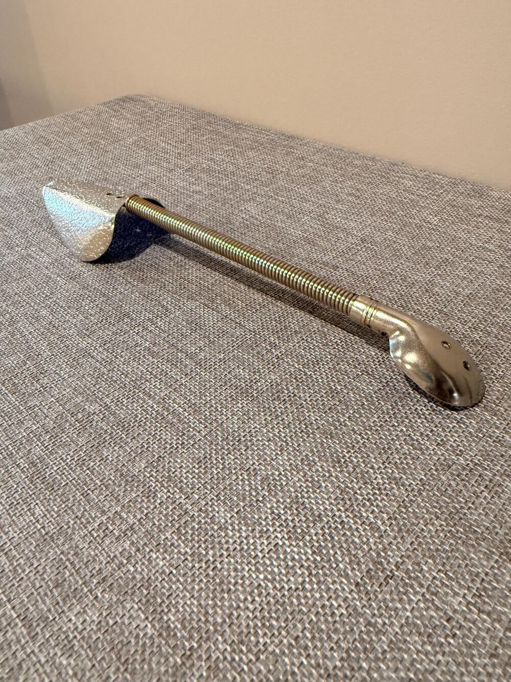 Vintage Hammered Metal Spring Shoe Tree Shoe Shaper Retro Shoe Care